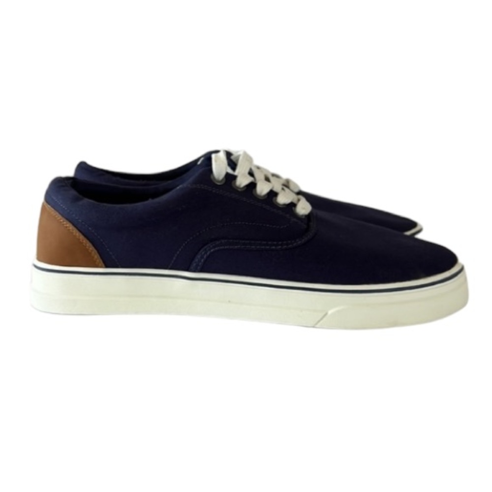 Chaps Mens Chace Canvas Lace-up Boat Shoes Sneaker Blue Size 9 Preppy